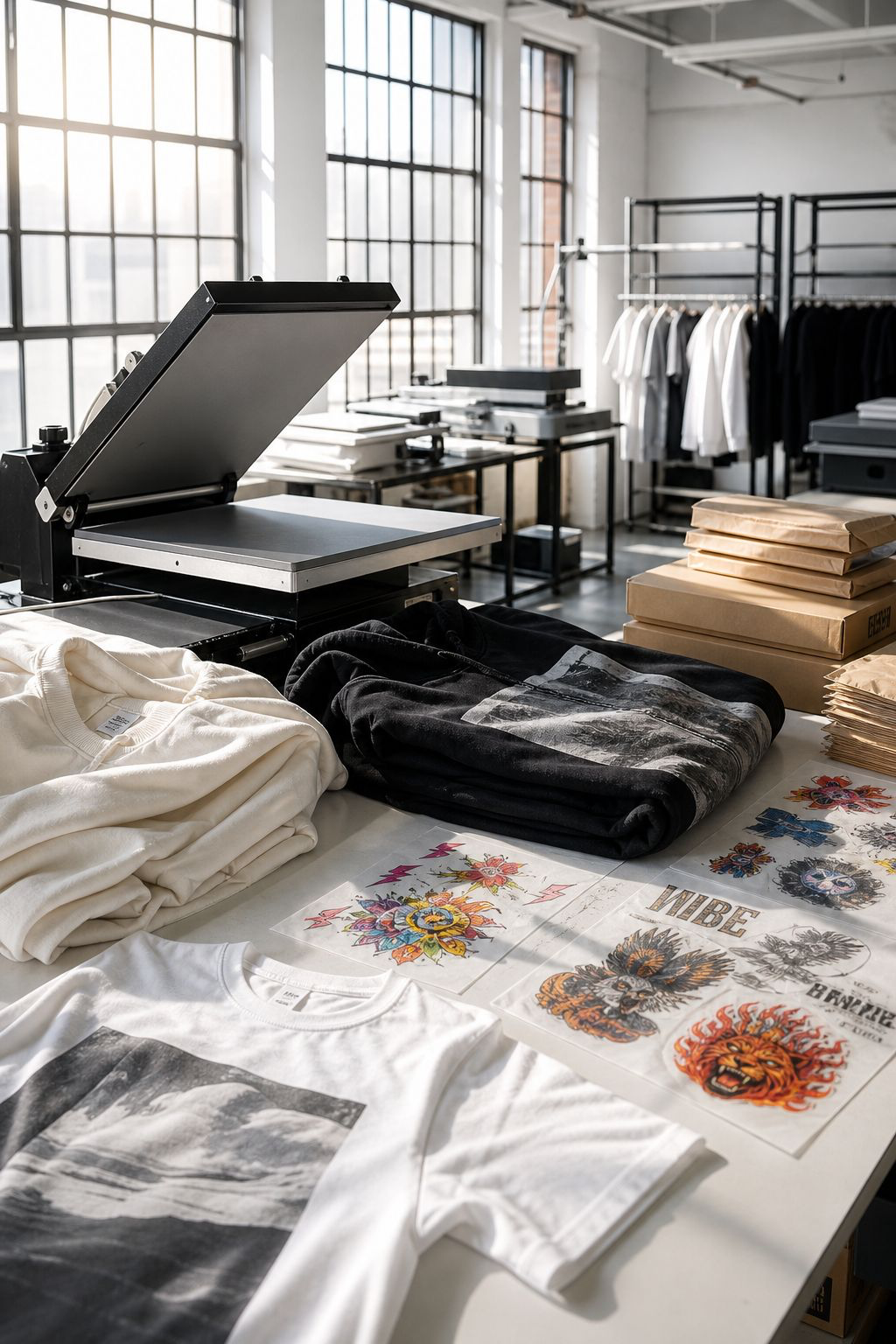 LayerPulse Druckstudio — Shirts und DTF-Transfers